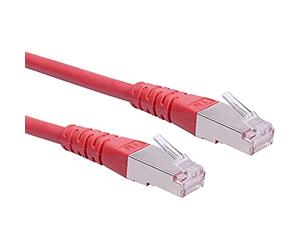 ROLINE S/FTP Cavo di rete RJ45 CAT 6 rosso 3m