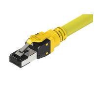 ROLINE S/FTP (PiMF) Patch Cord Cat.8/Classe I, intrecciato, LSOH, giallo, 3m