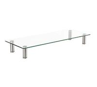 Roline Stand Per Monitor In Vetro Con Piedini Metallici Aggiustabili