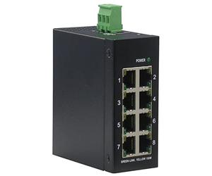 ROLINE Switch industriale 8 x RJ-45, non gestito, nero