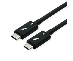 ROLINE Thunderbolt™ 5 - Cavo C-C, ST/ST, 80 Gbps, 240 W, passivo, nero, 0,5 m