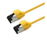 ROLINE U/FTP - Cavo Patch Cat.8 (Classe I), Slim, LSOH, 1,5 m, Colore: Giallo