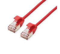 Roline U/FTP DataCenter Cavo Patch Cat.6A A), LSOH, Slim, Rosso, 1 m