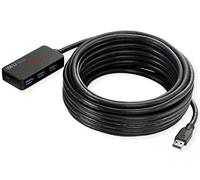 ROLINE 12041098 - Hub USB 3.0, 4 porte, amplificatore, 10 m.