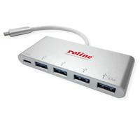 ROLINE USB 3.2 Gen 1 Hub, cavo di collegamento tipo C, con 1 porta PD