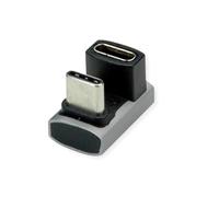 ROLINE USB4 Gen 3x2 - Adattatore tipo C ST/BU, in alluminio, 360°, largo, colore: Argento