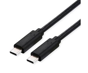 ROLINE USB4 Gen3x2 - Cavo C-C, ST/ST, 40 Gbit/s, 100 W, nero, 0,5 m