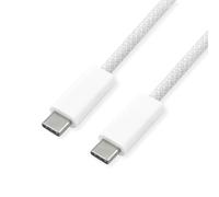 ROLINE USB4 Gen3x2 - Cavo C-C, ST/ST, 40 Gbit/s, 240 W, bianco, 1 m