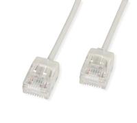 ROLINE UTP DataCenter - Cavo patch Cat.6A A), LSOH, slim, connettore extra corto, 5 m, colore: Grigio