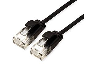 ROLINE UTP DataCenter - Cavo patch Cat.6A A), LSOH, sottile, 0,15 m, colore: Nero