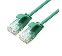 ROLINE UTP DataCenter - Cavo Patch Cat.6A (classe EA), Cavo di Rete, LSOH, sottile, 1 m, colore: Verde