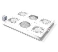 ROLINE Ventola da tetto da 19 pollici, 4 ventole, termostato per armadietto server, grigio