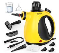 Rolipo Pulitore a Vapore Portatile Pressurizzato Con 11 Accessori e Blocco Di Sicurezza, Pistola a Vapore Multifunzione Per Uso Domestico Per La Pulizia Di Cucina, Bagno, Fughe, Finestre, Grasso