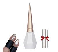 Rolita Gel Polish, Rolita Nail Polish, Cat Eye Gel Nail Polish, Nude Ice-Clear Jade Gel, Glitter Crystal Gel Nail Polish with Magnet,Crystal Cat Eye Gel Polish Silver (Y-21)