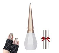 Rolita Gel Polish, Rolita Nail Polish, Cat Eye Gel Nail Polish, Nude Ice-Clear Jade Gel, Glitter Crystal Gel Nail Polish with Magnet,Crystal Cat Eye Gel Polish Silver (Y-34)