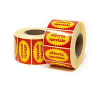 ROLL 1000 ETICHETTE PROMOZ. MM50X30 ST.OFFERTA SPECIALE