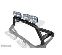 Roll Bar + Luce LED + Tonneau Per Letto Lungo Per Mitsubishi L200 05-15 NERO