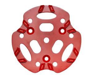 Roll Disco diamantato 250mm V12, rosso, 12 segmenti con disposizione a V Quantità:1