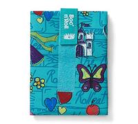 Roll’Eat ®- Boc'n'Roll Kids | Porta Merenda per Bambini Porta Panino, Sacchetto Riutilizzabile ed Ecologico senza BPA, Principessa Turchese