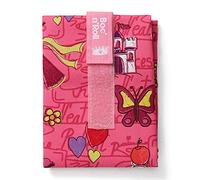 Roll’Eat ®- Boc'n'Roll Kids | Porta Merenda per Bambini Porta Panino, Sacchetto Riutilizzabile ed Ecologico senza BPA, Principessa Rosa