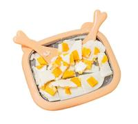 Roll Ice Cream Maker - DIY Freezing Plate Set, Instant Freeze Tray Large with Scrapers for Dessert Yogurt Snack Durable Food Grade Pan for Home Kitchen Use Kids Adults Family Fun Activity