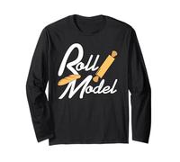 Roll Model Umorismo Panificazione con Mattarello Vintage Maglia a Manica