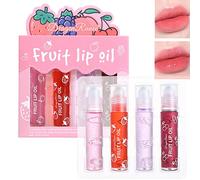 Roll On Glitter Lip Gloss,Lucidalabbra Trasparente,Frutta Sapore Lip Gloss,Fresh Lip Glaze Lozione per Labbra,Balsamo Idratante a Lunga durata,Set Lucidalabbra Roll-on,Cura delle Labbra e Mantenere