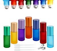Roll on Vuoto per Oli Essenziali Con Sfera 7 Pezzi in Acciaio Inossidabile 5Ml R