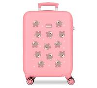 ROLL ROAD Baby Pets Rosa Valigia da Cabina 38x55x20 cm Rigido ABS Chiusura a Combinazione Laterale 34L 2.6kg 4 Doppie Ruote Bagaglio a Mano