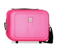 Roll Road Cambogia - Beauty case da viaggio, 29 x 21 x 15 cm, rigido ABS 9,14 l, 0,63 kg, rosa chiaro, Taglia unica, Beauty case adattabile