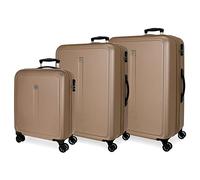 ROLL ROAD Cambogia Set di valigie grigio 55/68/78 cm Rigida ABS Chiusura a combinazione laterale 217 L 11,06 kg 4 ruote doppie equipaggiamento a mano