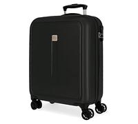 ROLL ROAD Cambogia Valigia da cabina nera 40 x 55 x 20 cm Rigida ABS Chiusura a combinazione laterale 37 L 2,78 kg 4 ruote doppie equipaggiamento a mano