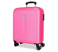 ROLL ROAD Cambogia - Valigia da cabina rosa, 40 x 55 x 20 cm, rigida 2,9 kg, chiusura a combinazione laterale, in ABS, 2,9 kg, 37 l, bagaglio a mano, Rosa, Taglia unica, Valigia cabina