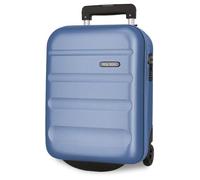 Roll Road Flex Denim Valigia da Cabina 31x44x20 cm Rigido ABS Chiusura a Combinazione Laterale 33L 2.2kg 2 Wheels Bagaglio a Mano