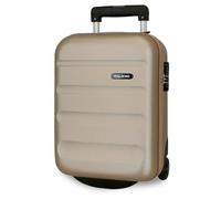 Roll Road Flex Valigia da cabina beige 31 x 40 x 20 cm Rigida ABS Chiusura a combinazione laterale 33 L 2,46 kg 4 ruote doppie bagaglio mano sotto il sedile, Beige, Taglia unica, Valigia cabina