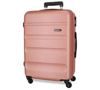 ROLL ROAD Flex Valigia Media Nude 46 x 65 x 23 cm Rigida ABS Chiusura a Combinazione Laterale 56L 3,16 kg 4 Ruote Rosa, Talla única, Valigia Media, Rosa, taglia unica, Valigia media