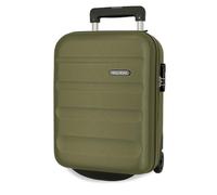 ROLL ROAD Flex Valigia rigida realizzata in ABS, un materiale, chiusura a combinazione laterale 4 ruote doppie bagaglio a mano, pratico interno con un vano, Kaki, Taglia unica, Valigia a mano