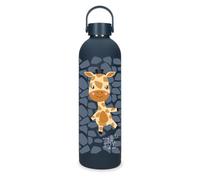 Roll Road Happy Pets Bottiglia in acciaio inox blu 7 x 26,5 x 7 cm