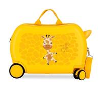 Roll Road Happy Pets Giraffe Valigia per Bambini Multicolore 45x31x20 cm Rigido ABS 24.6L 1.76kg 4 Ruote