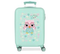 Roll Road Happy Pets Valigia da cabina multicolore, 38 x 55 x 20 cm, rigida ABS, chiusura a combinazione laterale, 34 l, 2 kg, bagaglio a mano