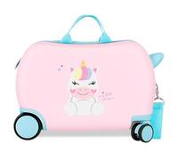 ROLL ROAD Happy Valigia per bambini rigida Chiusura a combinazione laterale 4 ruote Bagagli a mano è realizzato in ABS, un materiale rigido e leggero., Little Teddy, Taglia unica, Valigia per bambini