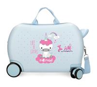 Roll Road I, Blu chiaro, Valigia per bambini Unicorn
