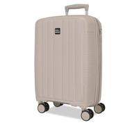 Joumma Roll Road Acadia Champagne Valigia da Cabina 35x55x22 cm Rigido Polipropilene Lucchetto a Combinazione Integrato 38L 2.6kg 4 Doppie Ruote Estensibile Bagaglio a Mano