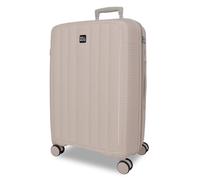 Joumma Roll Road Acadia Medium Champagne Valigia 45x65x25 cm Rigido Polipropilene Lucchetto a Combinazione Integrato 67L 3.4kg 4 Doppie Ruote