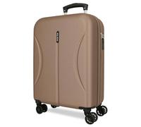 Joumma Roll Road Formentera Champagne Valigia da Cabina 38x55x20 cm Rigido ABS Lucchetto a Combinazione Integrato 35L 2.6kg 4 Doppie Ruote Bagaglio a Mano