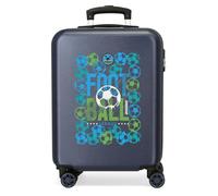 Roll Road La valigia rigida per bambini Gol con combinazione laterale e 4 ruote è realizzata in ABS, un materiale rigido e leggero.