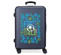 Roll Road La valigia rigida per bambini Gol con combinazione laterale e 4 ruote è realizzata in ABS, un materiale rigido e leggero.