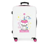 ROLL ROAD Little Me, Bagagli Per Bambini Ragazze, Bianco (White), 46x65x23 cms