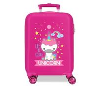 ROLL ROAD Little me Unicorn Valigia da Cabina Rosa 33 x 50 x 20 cm Rigida ABS Chiusura a combinazione laterale 28,4 L 2 kg 4 ruote doppie bagaglio a mano, Rosa, Volume: 33 L, Valigia cabina