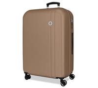 Roll Road Minorca Valigia Grande Champagne 52x75x27 cm Rigida ABS Chiusura a combinazione Integrata 97L 4,3kg 4 Ruote doppie Estensibile